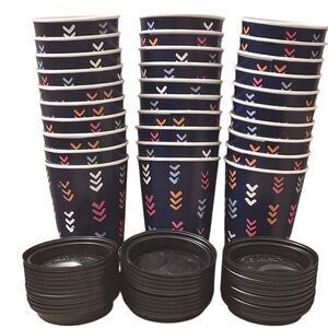 30-16oz Bulk Chinet Paper Cups with Lids